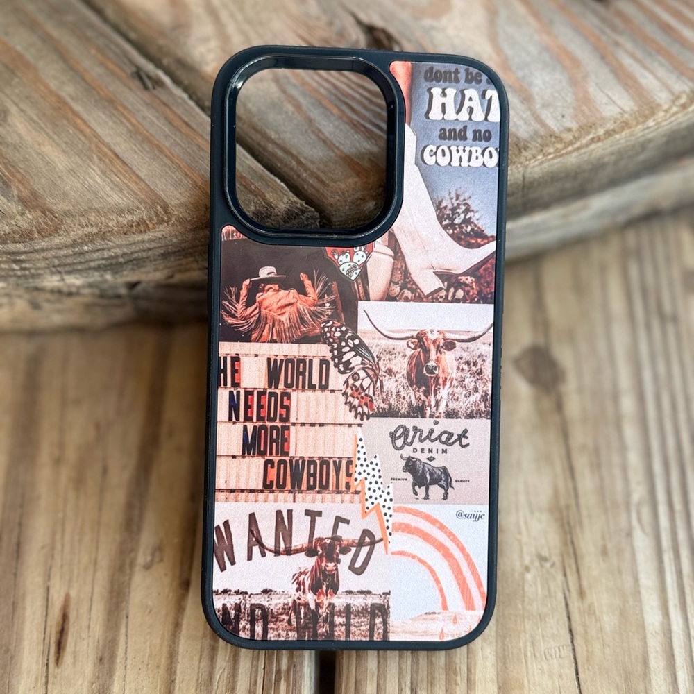 Western Collage IPhone 14 Pro Case